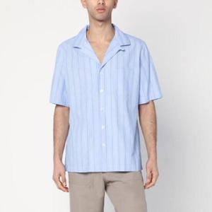 LARDINI Bowling-style light blue shirt in cotton ESKLOPESC1911/Q_LARDI-820