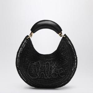 CHLOA  Borsa Hobo Summer Banana in rafia black CH25US902P08/Q_CHLOE-001