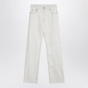 MM6 MAISON MARGIELA 패치가 있는 흰색 청바지 SH2LA0022M30018/Q_MM6-963