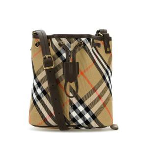 BURBERRY 자수 캔버스 버킷 백 8093804 B9368