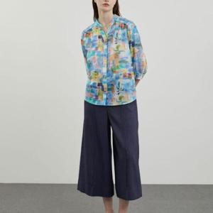 올리비아로렌 H 프린트 블라우스 VVCNL4M4471