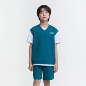 내셔널지오그래픽키즈 K252UPB020 050 남아 여아 반팔티 5부 상하세트 반바지 170 고학년딜