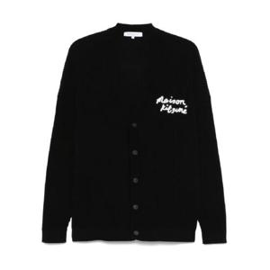 25 SS Maison Kitsune 핸드라이팅 자수 골지 가디건 OM00505KT1126 TP436915790