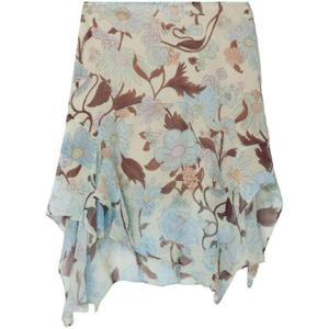 25 SS Stella McCartney 레이디 가든 프린트 실크 시폰 스커트 6300933DS200 TP432182005