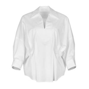 [파슨스] Stingray.Waist Pintuck Slit Shirt [PW2R4BL07]