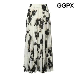 [GGPX] 로맨틱 플라워 패턴 링클 스커트 (GP5SK025F)