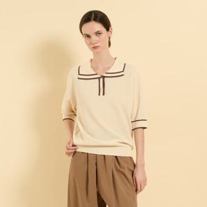 [BCBG] S 휘시마 카라넥 니트 B5F7K481