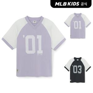 [MLB키즈 공식] 25SS 스트릿 베이직 숫자 아트웍 라글란 티셔츠 (2color) 7ATSB3753