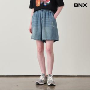 [BNX]데님 워싱 하프 팬츠 (BX2PT019L0)