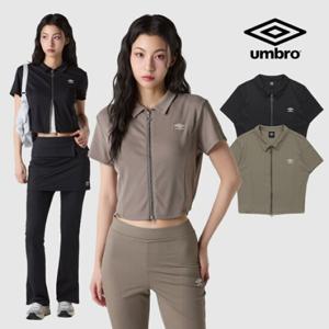 [엄브로] 우먼스 골지 반팔 가디건 UQ222CFT59