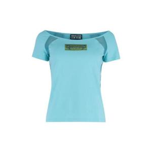 Versace 진스 꾸뛰르 로고 패치 크루넥 티셔츠 78HAH618J0035 239 TP942034697
