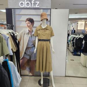 Ab.f.z DP01 허리밴딩레이어드셔츠원피스 AFZ3HO01