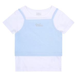 [NBA KIDS]NBA 여아 레이어드 골지 티셔츠K242TS650P200