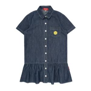 [아이스비스킷]Smile frill shirt denim dress _ IB42OP651DB