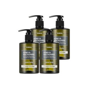 쿤달 허니 앤 마카다미아 클린 앤 퓨어 핸드워시 베이비파우더 258ml x4개