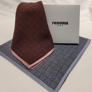 [레노마(손수건)]남성 손수건 RED9203