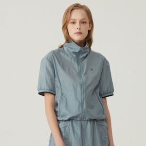 [50%OFF] 르꼬끄골프 여성 세미글로시 반팔 우븐 점퍼