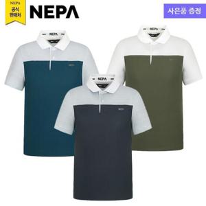 네파 7J35203 남성 스트라이프 블록 폴로 티셔츠