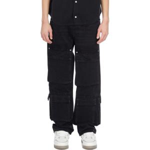 리프레젠트 카고 데님 진 HLM609001 Black