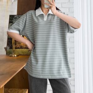 남자 단가라 반팔 카라티 남여공용 반팔티 5C-KAH-Q016-연카키