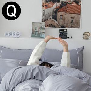 테라피 M2 호텔 차렵 이불 베개커버세트 퀸 Q 그레이