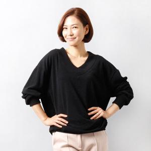[아이우먼] 루즈핏넥브이티 WW3125M409 빅사이즈
