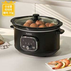 휴빅 슬로우 쿠커 대용량 3.5L 타이머 맥반석 내솥 분리형 전기냄비 HB-1400B