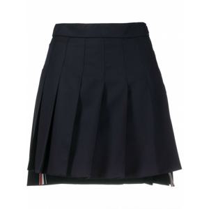 [THOM BROWNE] 여성 스커트 싸이 LENGTH 드롭 백 플리츠 인 슈퍼 120S 트윌 FGC402V00626 415 네이비 /9
