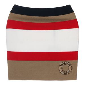 [버버리 키즈] 여아 로고 그래픽 아플리케 울 스커트 8057927 C KG3 BAILE ICON SKIRT A7041 (2-4)