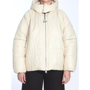 몽클레어 아이보리 후드 집업 패딩 1A00004M5010 050