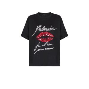 발망 반팔 티셔츠 EF1EG125PC74 EIM Noir blanc rouge