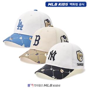 [MLB키즈US] (7ACPC0153) 모노베어 메쉬 트러커 아동모자 키즈모자