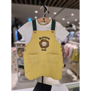 [블루독베이비] 25 SS(YE)라이언세트형우주복(4531360101) 백일 돌 신생아 조카선물 유아아기옷 여름 출산