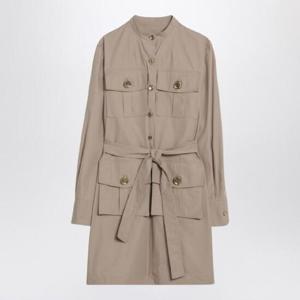 GIVENCHY Taupe safari dress in poplin BW22A915VK/Q_GIV-281