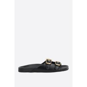 CHLOE Polly slide sandals in glossy leather CHC25S08PQJ001