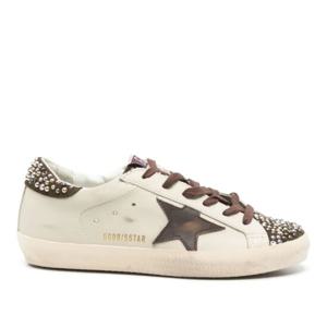 골든구스 슈퍼 스타 레더 어퍼 앤 스타 스니커즈 GWF00101F0067