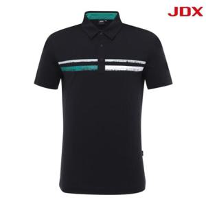 JDX HC08 보더 크랙 프린트 반팔 X2TSV2543(BK)