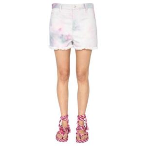 여성 Isabel Marant Etoile 타이다이 데님 쇼츠 21P60CE