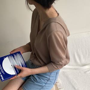 샵앤) 여성 단추오픈 간절기 레이어드 긴팔 스판 후드 가디건 21DS-WCD-4443-화이트
