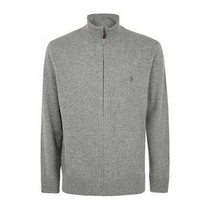 랄프로렌 풀 집업 하이 칼라 가디건 710876719005095 GREY