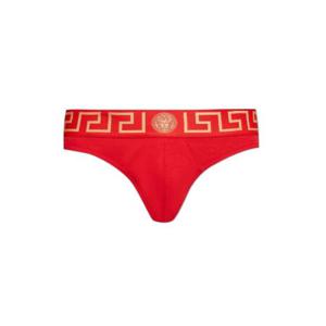 Versace Greca 보더 끈 팬티 AU1000221A10011 A9X2 TP934647063