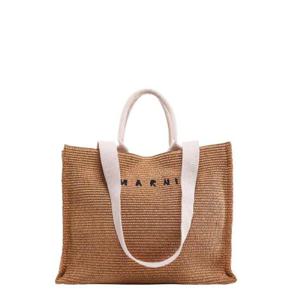 Marni 로고 자수 탑 핸들 백 SHMP0078U0P3860 Z0R42 TP934939247