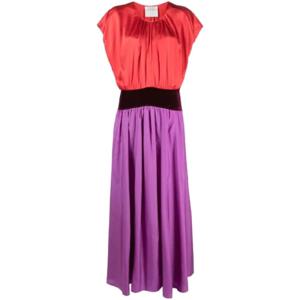 25 SS 포르테포르테 컬러 블록 실크 맥시 드레스 9672MYDRESS TP437823505