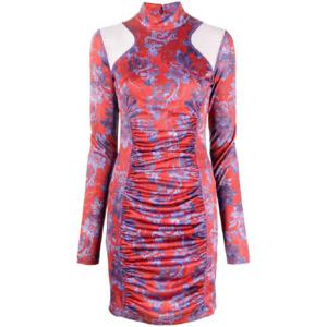 25 SS 베르사체진스꾸뛰르 페이즐리 프린트 주름 미니 드레스 73HAO919JS115 TP435949149