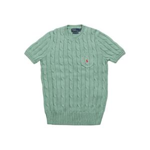 폴로 랄프로렌 cable knit short sleeve top 211895379018