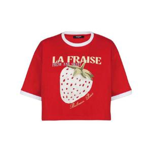 25 SS 발망 스트로베리 프린트 크롭 티셔츠 DF0EE020GE28MIT TP432062842