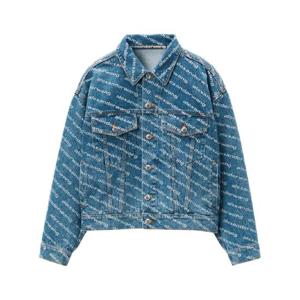 25 SS 알렉산더왕 로고 프린트 데님 재킷 4DC3242452460 TP432083146