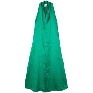 25 SS 포르테포르테 V넥 새틴 맥시 드레스 12882MYDRESS TP432130650