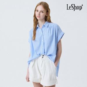 르샵  루즈핏 스트라이프 셔츠 (BP5BL030A)