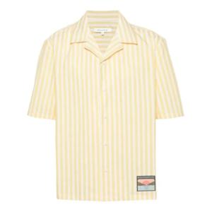 메종키츠네 반팔 셔츠 MM00402WC2048 yellow